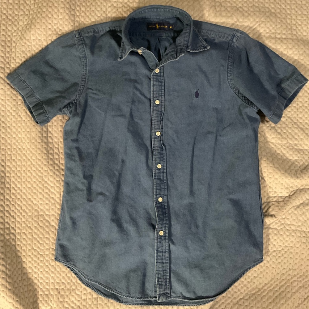 Polo Raulph Lauren short sleeve button down medium